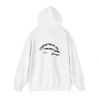 Legends Never Die Hoodie — Vintage Surf Graphic Hooded Sweatshirt - Dreams Deals Store
