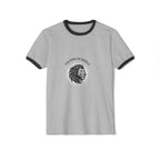 Lion Head Ringer T-Shirt — "The King of World" Vintage Casual Tee - Dreams Deals Store