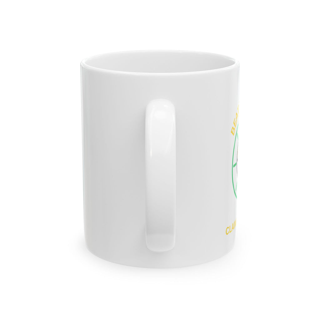 Motivational Running Mug – "Beat the Clock, Claim Your Glory" Ceramic Coffee Cup (11oz/15oz) - Dreams Deals Store