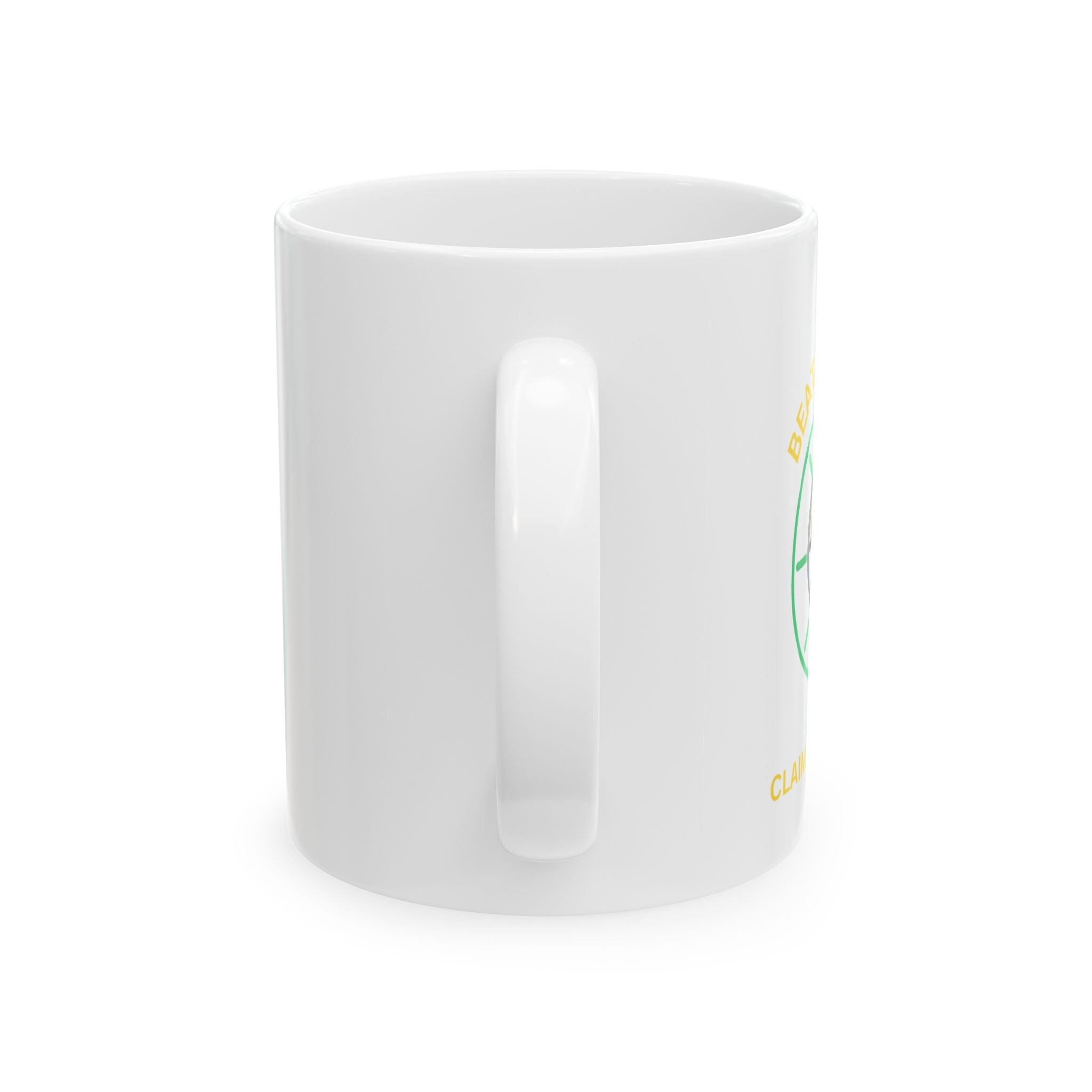 Motivational Running Mug – "Beat the Clock, Claim Your Glory" Ceramic Coffee Cup (11oz/15oz) - Dreams Deals Store