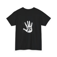 T‑Shirt — Distressed White Hand Print “Stop I’m Ok” Graphic Tee - Dreams Deals Store