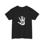T‑Shirt — Distressed White Hand Print “Stop I’m Ok” Graphic Tee - Dreams Deals Store