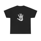 T‑Shirt — Distressed White Hand Print “Stop I’m Ok” Graphic Tee - Dreams Deals Store